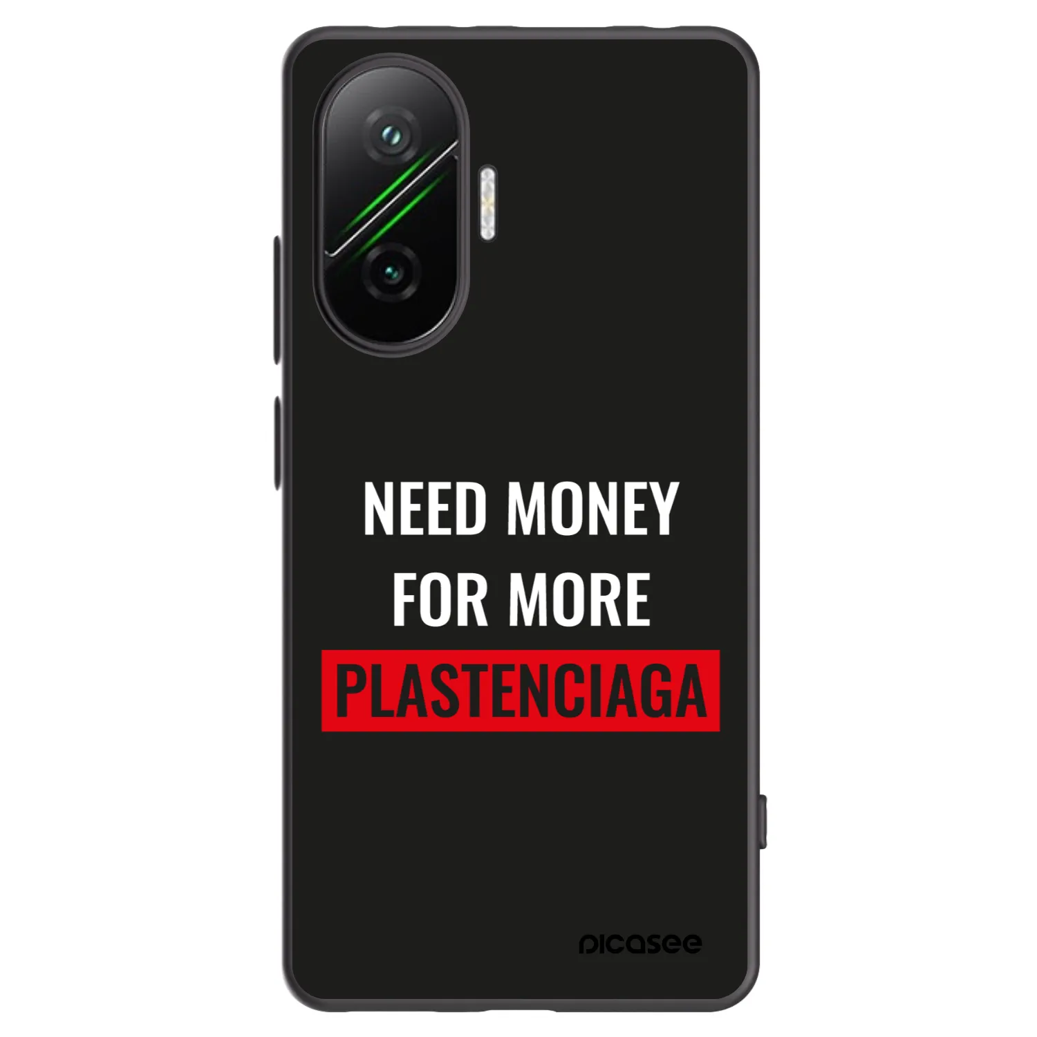 Picasee silikonski črni ovitek za Xiaomi Poco F7 5G - More PLASTENCIAGA