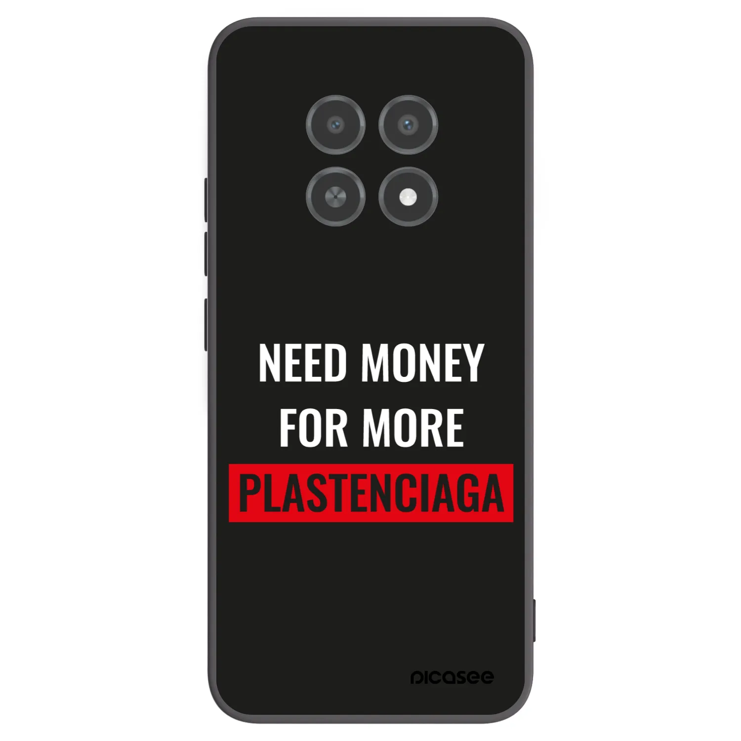 Picasee silikonski črni ovitek za Realme 12X - More PLASTENCIAGA