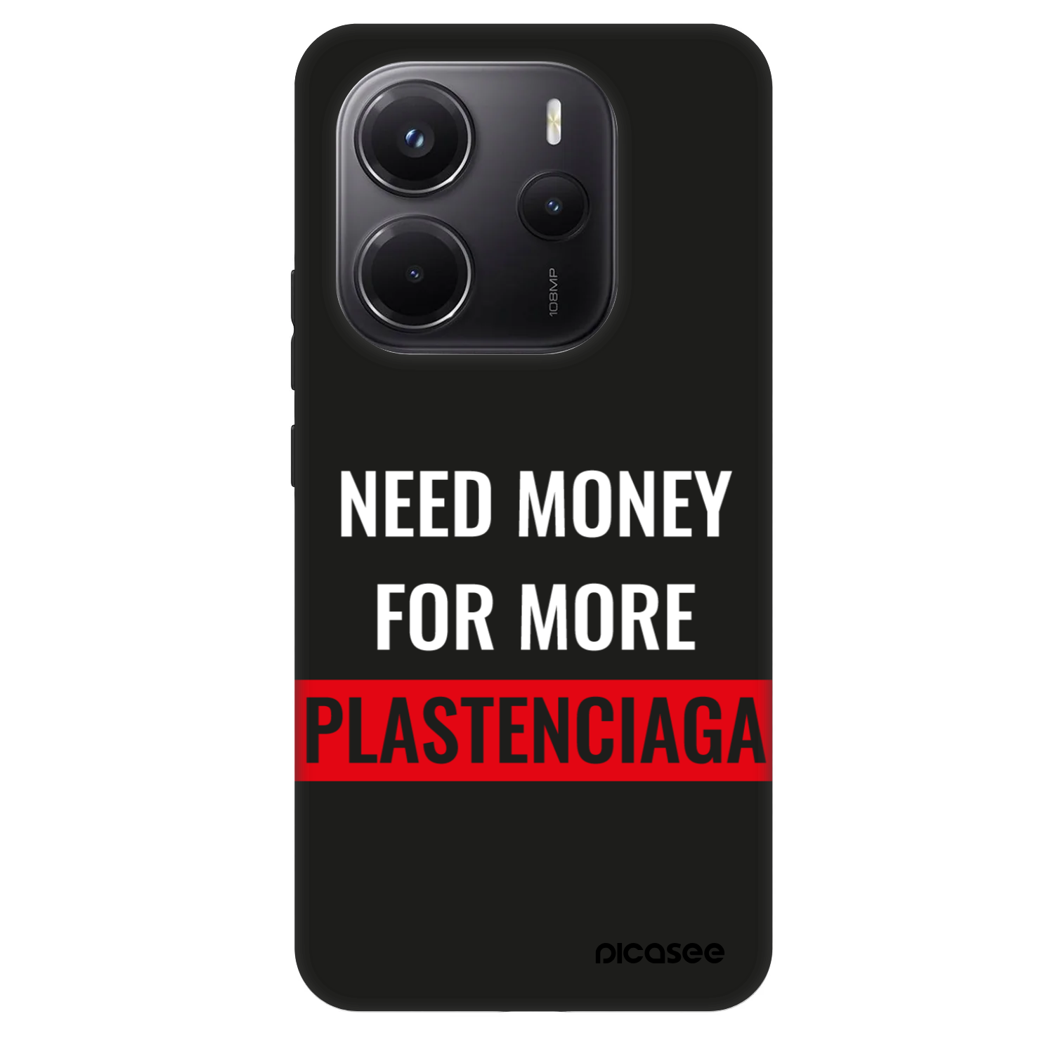 Picasee Fashion Case za Xiaomi Redmi Note 14 5G - More PLASTENCIAGA