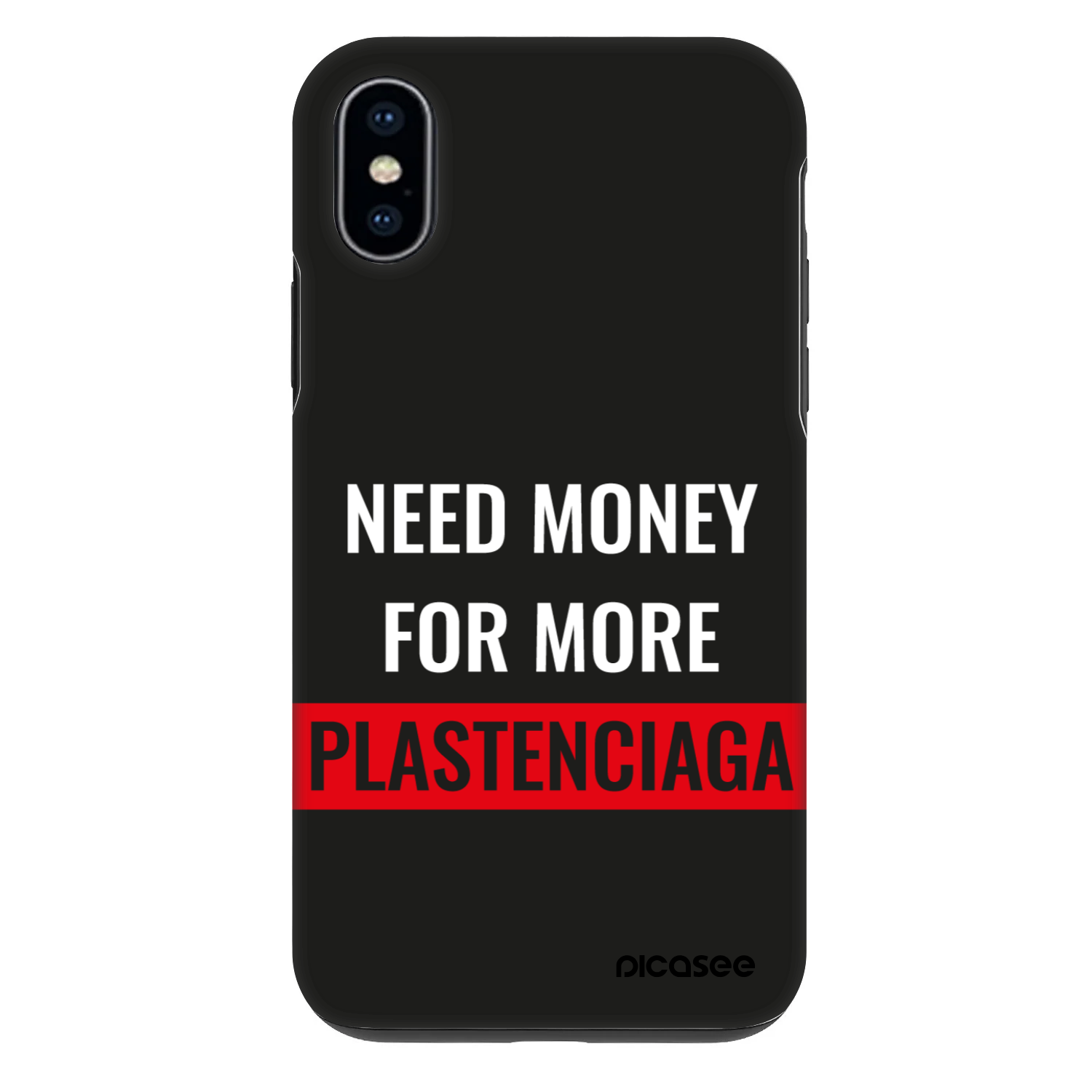 Picasee Fashion Case za Apple iPhone X/XS - More PLASTENCIAGA