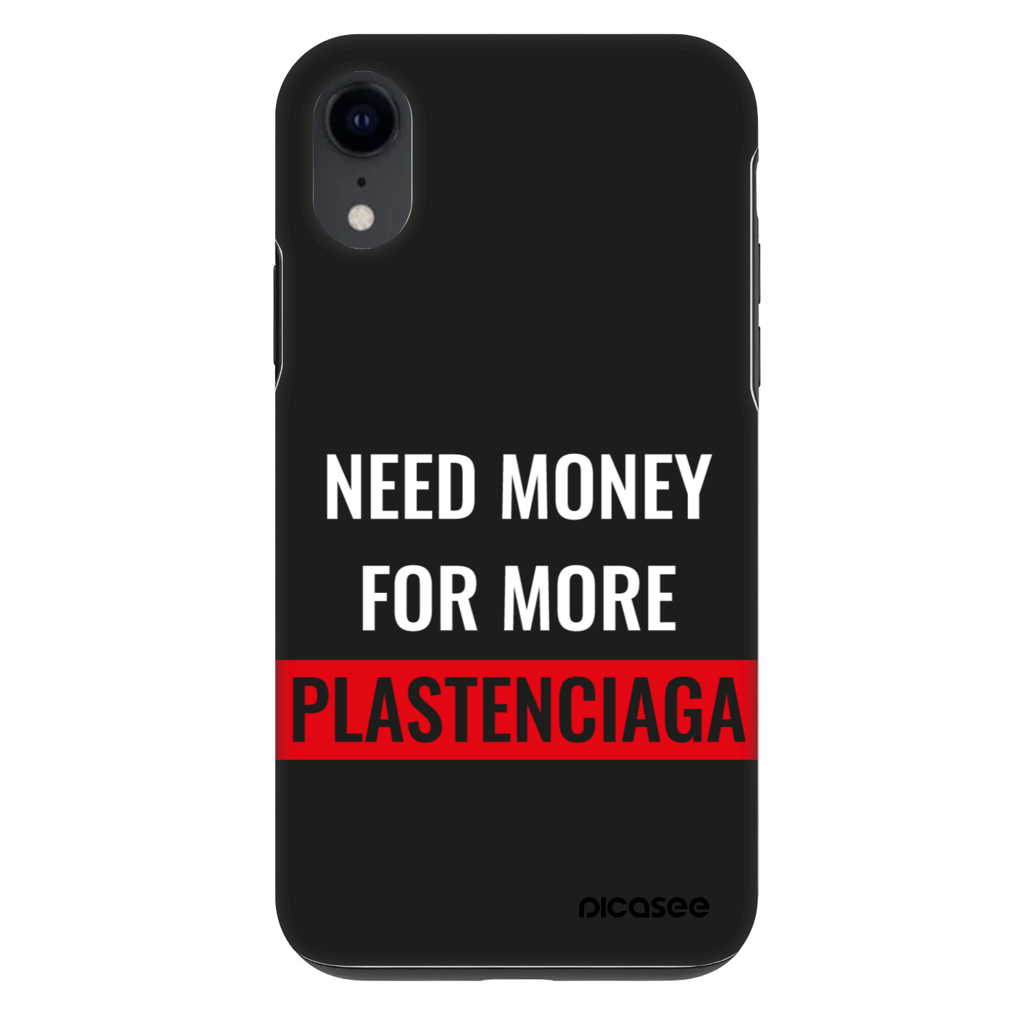 Picasee Fashion Case za Apple iPhone XR - More PLASTENCIAGA