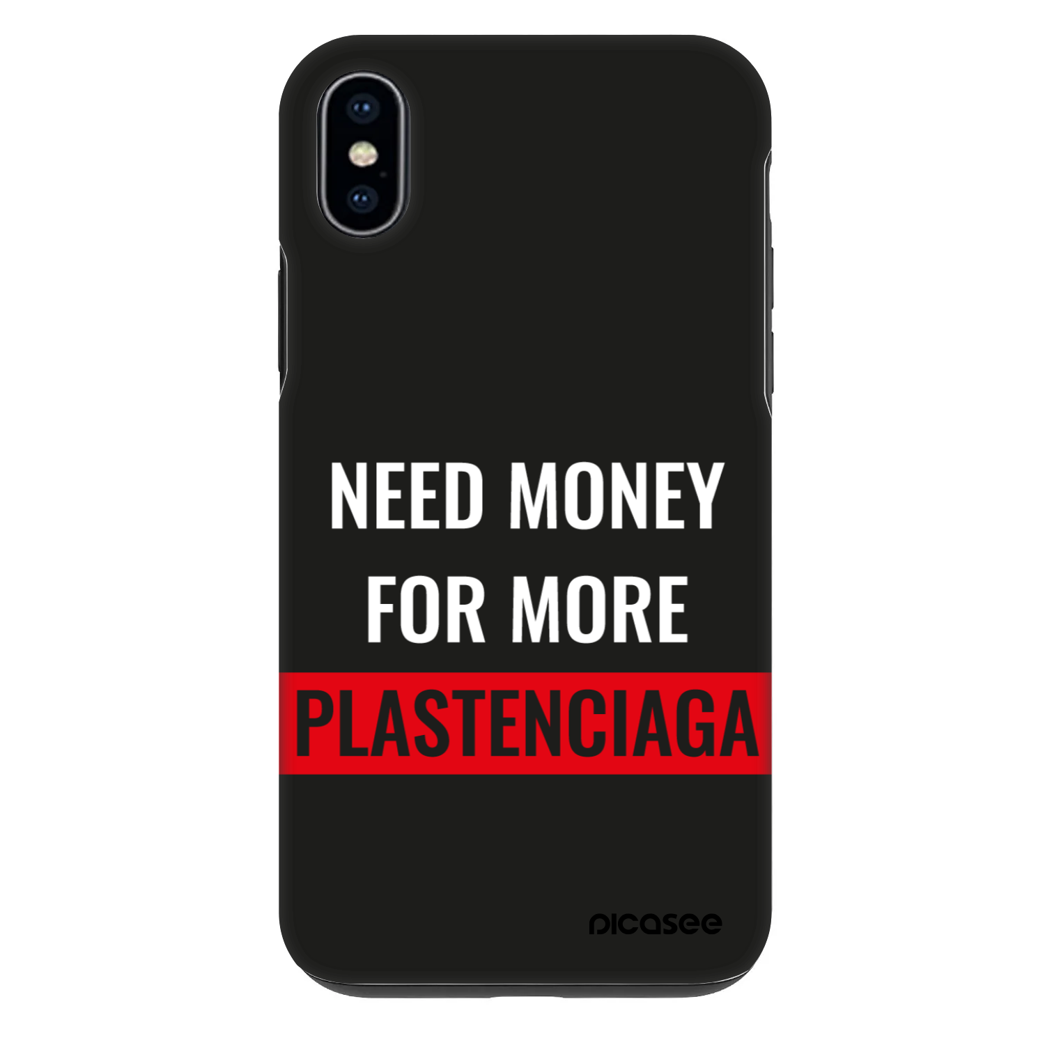 Picasee Fashion Case za Apple iPhone XS Max - More PLASTENCIAGA