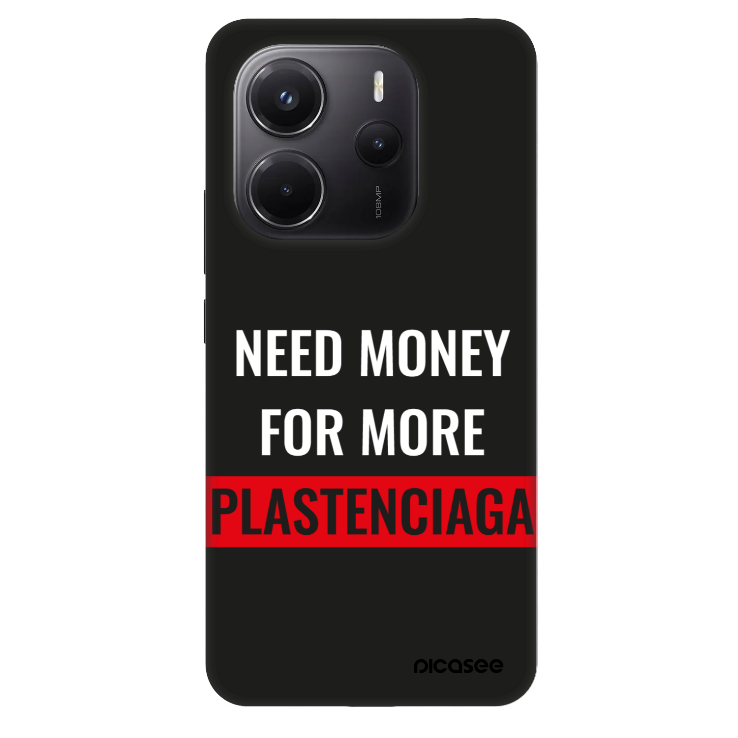 Picasee Fashion Case za Xiaomi Redmi Note 14 4G - More PLASTENCIAGA