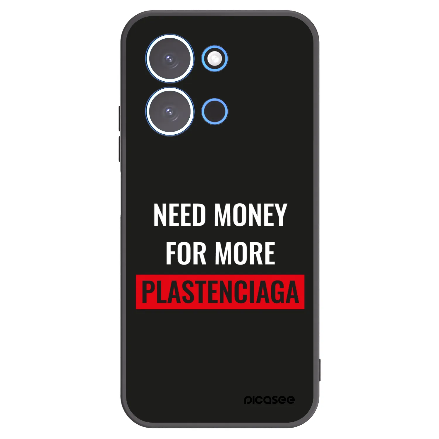 Picasee silikonski črni ovitek za Xiaomi Redmi 15C 4G - More PLASTENCIAGA