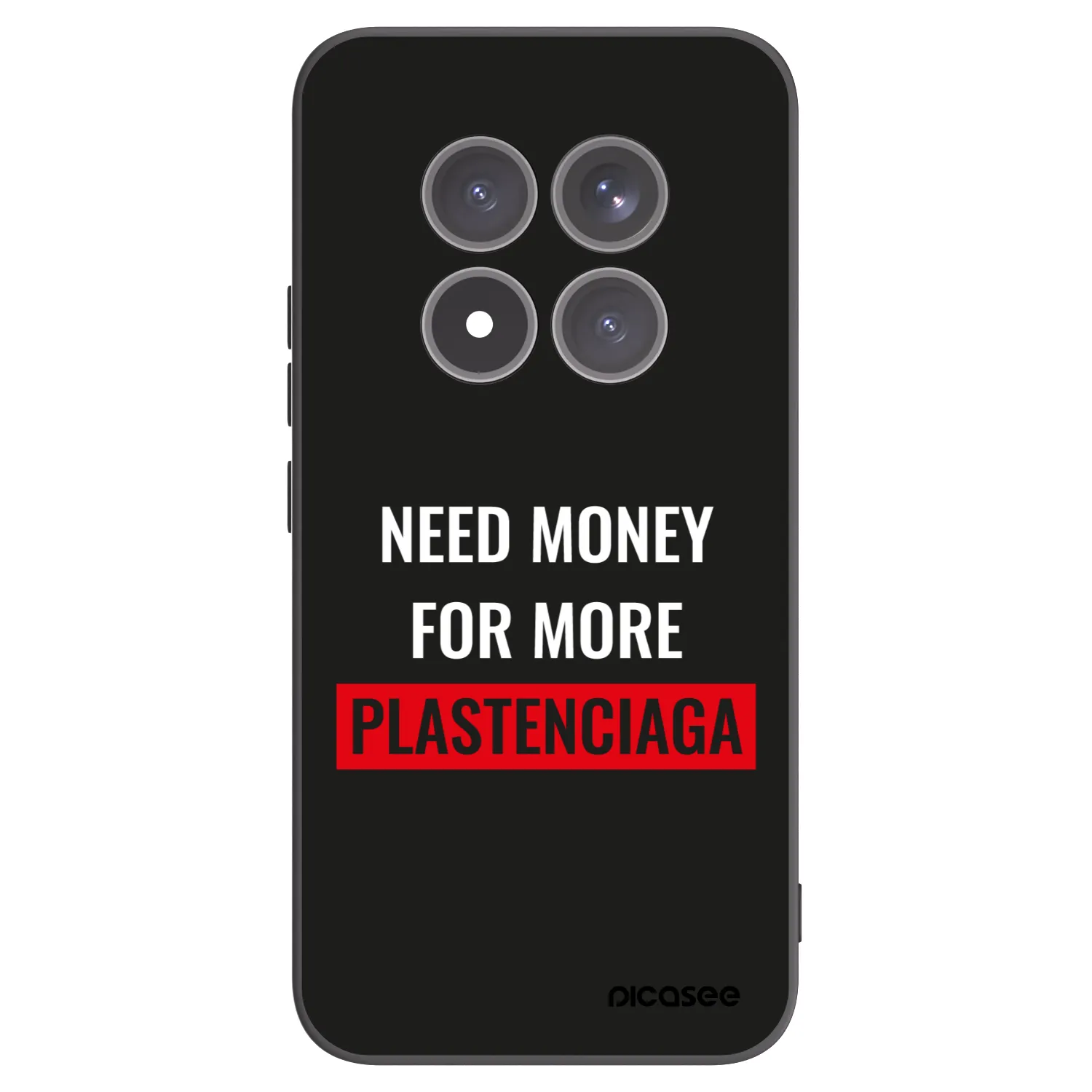 Picasee silikonski črni ovitek za Xiaomi Redmi Note 15 Pro+ - More PLASTENCIAGA