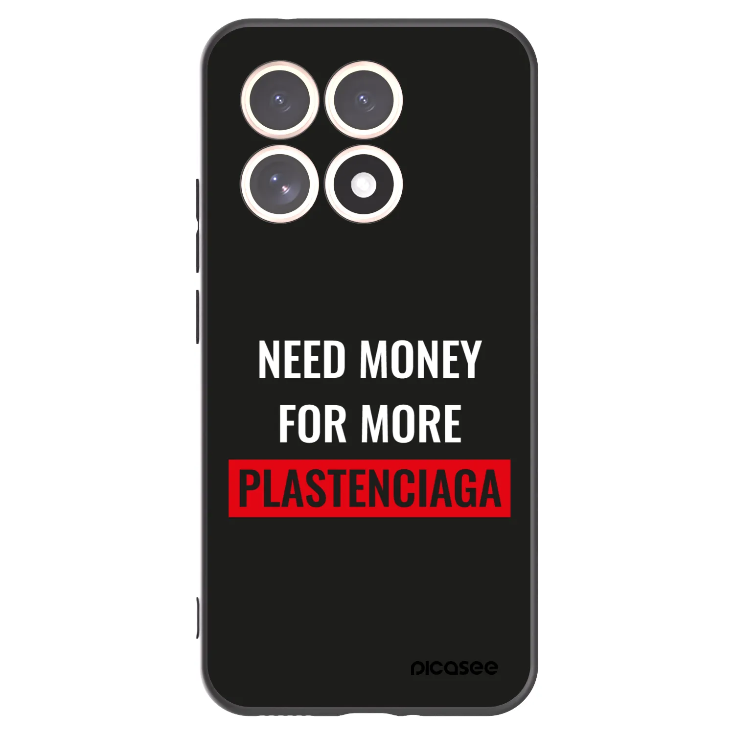 Picasee silikonski črni ovitek za Xiaomi 15T - More PLASTENCIAGA