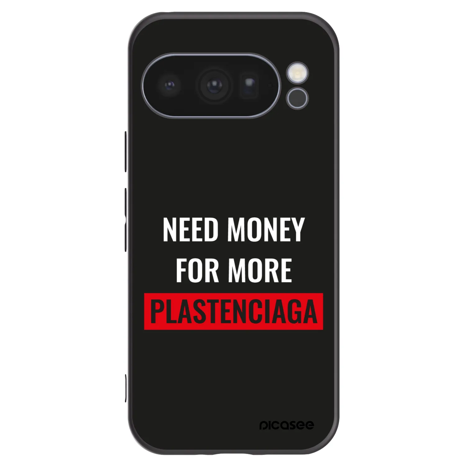 Picasee silikonski črni ovitek za Google Pixel 10 Pro - More PLASTENCIAGA