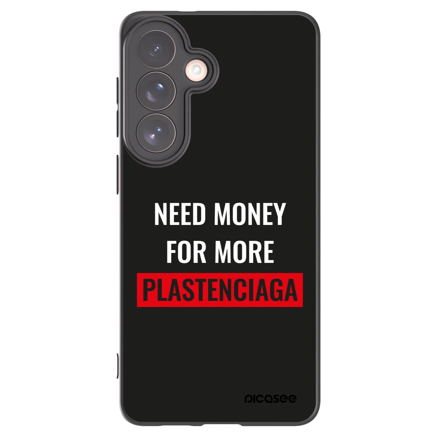 Picasee silikonski črni ovitek za Samsung Galaxy S26+ - More PLASTENCIAGA