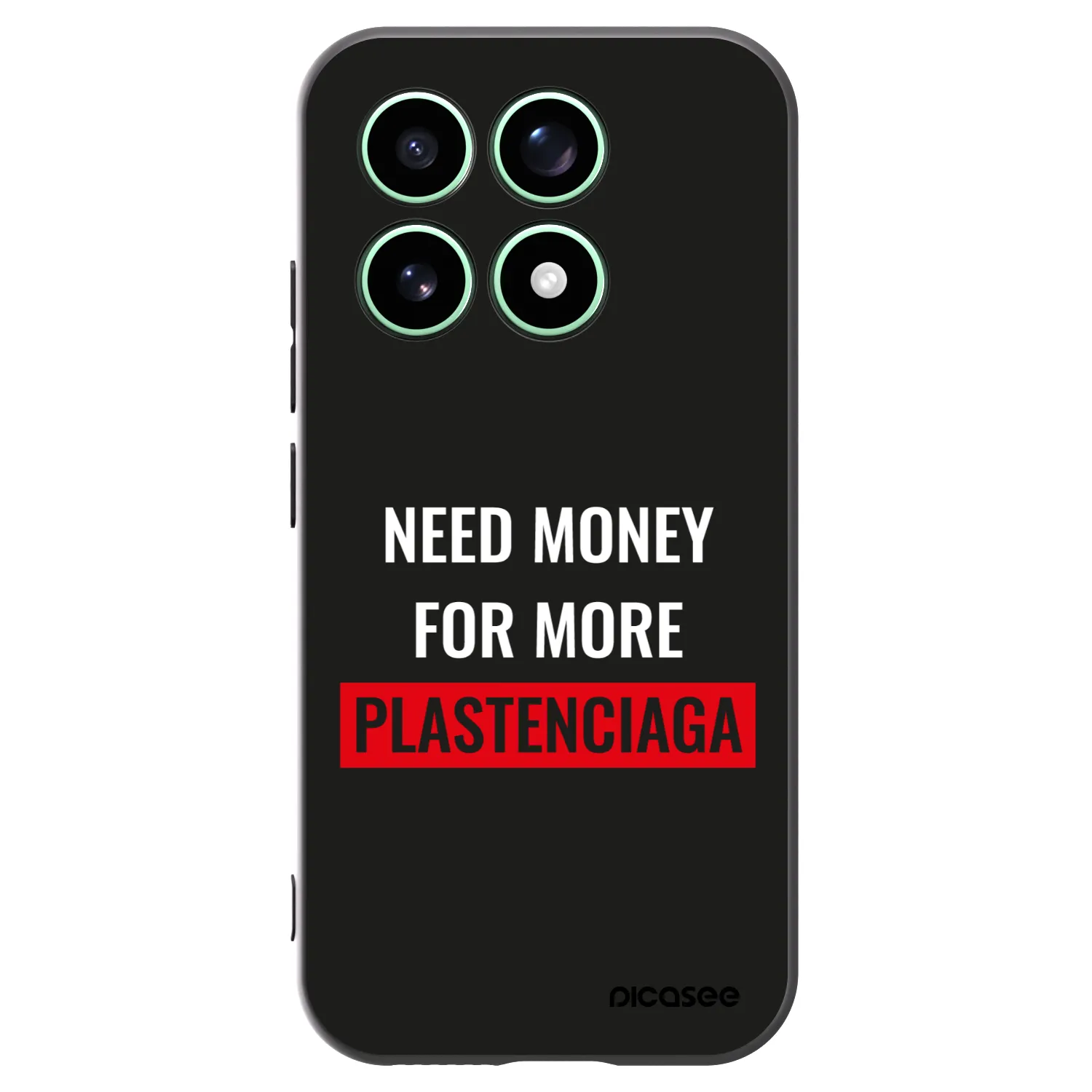 Picasee silikonski črni ovitek za Xiaomi 17 - More PLASTENCIAGA