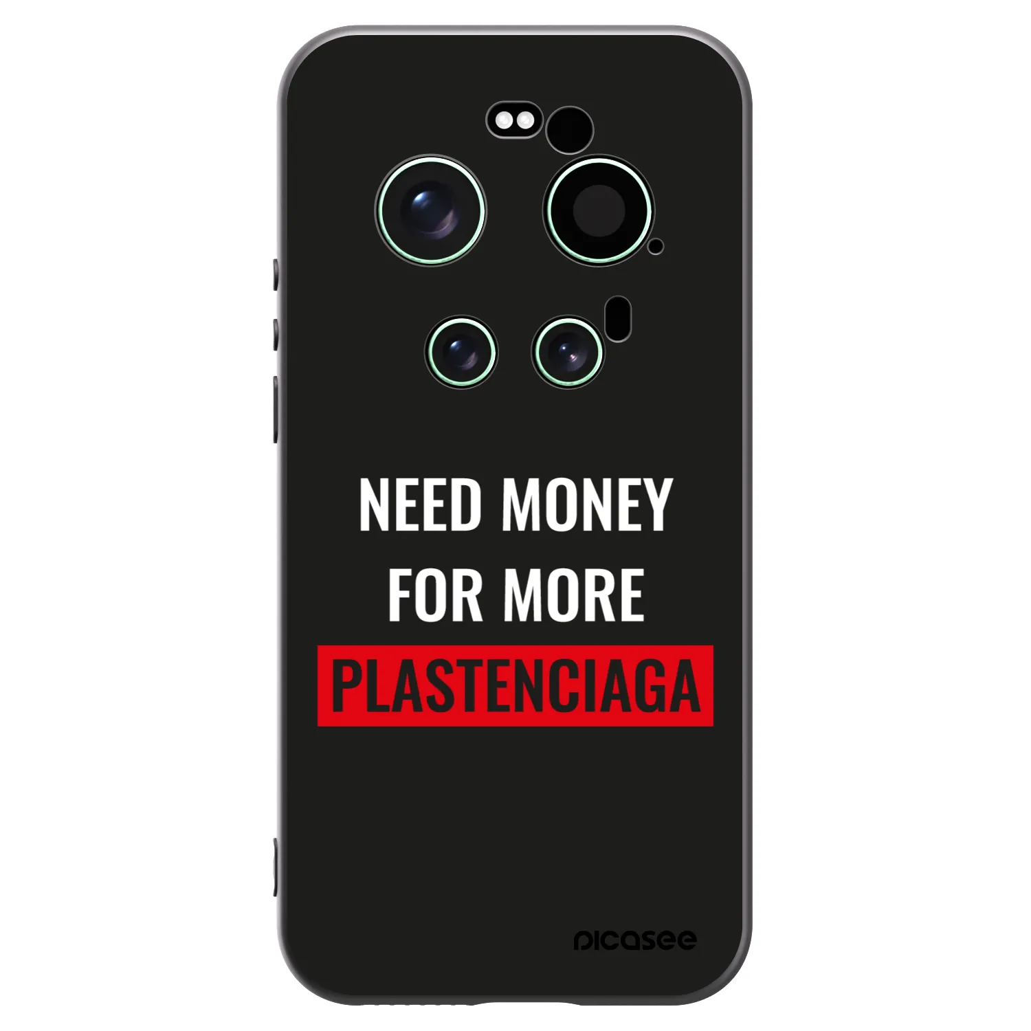 Picasee silikonski črni ovitek za Xiaomi 17 Ultra - More PLASTENCIAGA