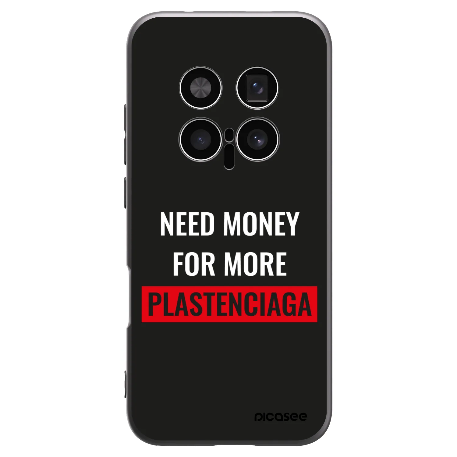 Picasee silikonski črni ovitek za Honor Magic8 Pro 5G - More PLASTENCIAGA