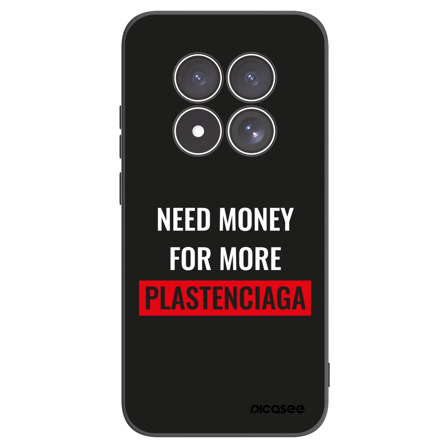 Picasee silikonski črni ovitek za Xiaomi Redmi Note 15 Pro 5G - More PLASTENCIAGA