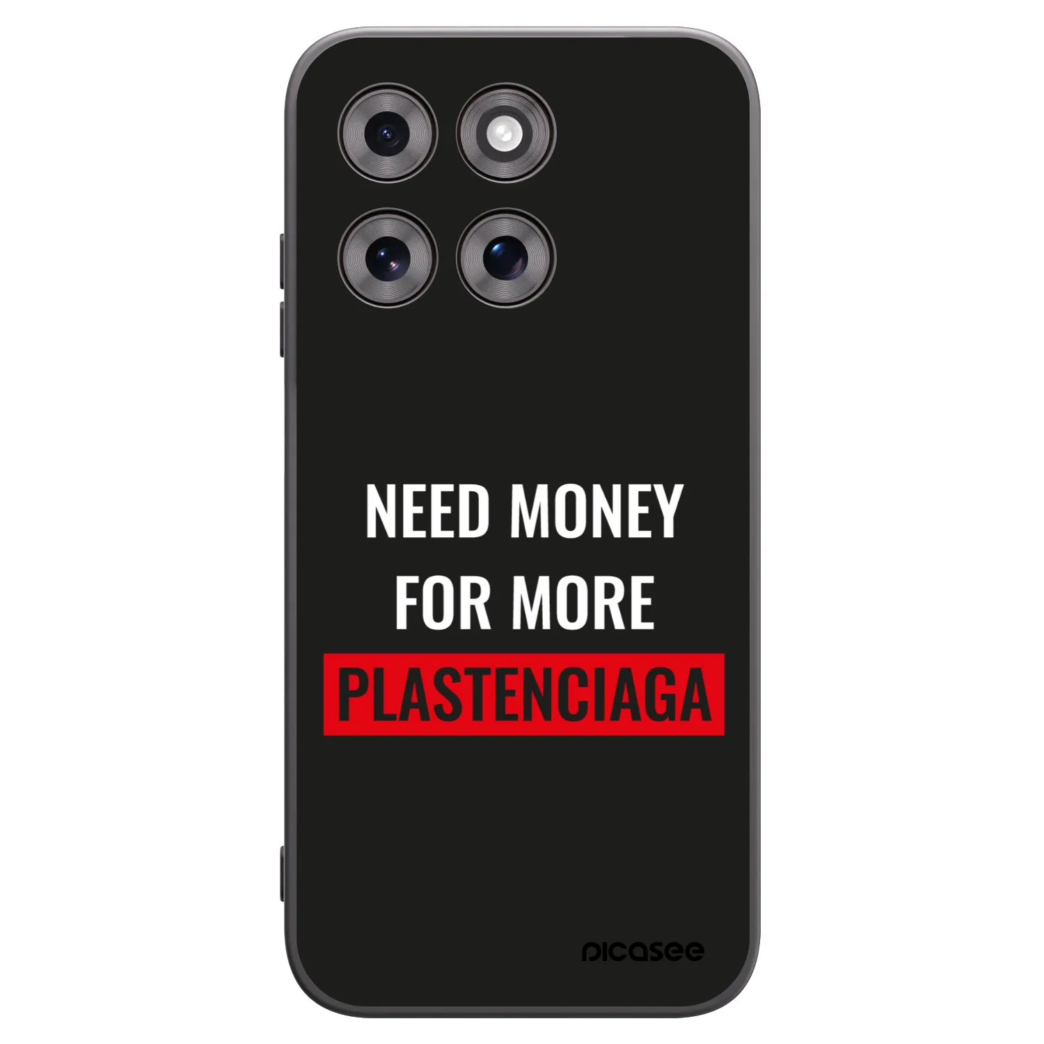 Picasee silikonski črni ovitek za Motorola Moto G77 - More PLASTENCIAGA