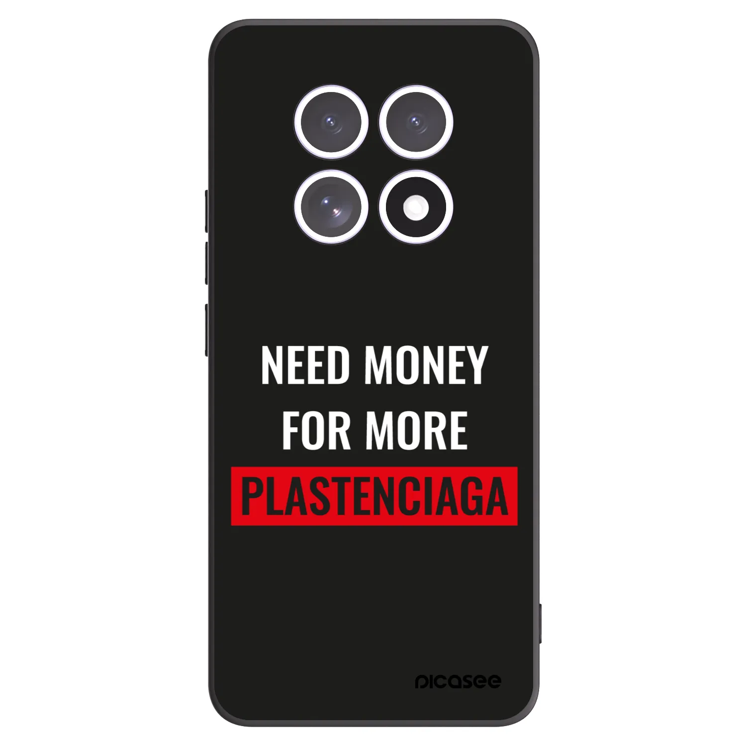 Picasee silikonski črni ovitek za Xiaomi Redmi Note 15 5G - More PLASTENCIAGA