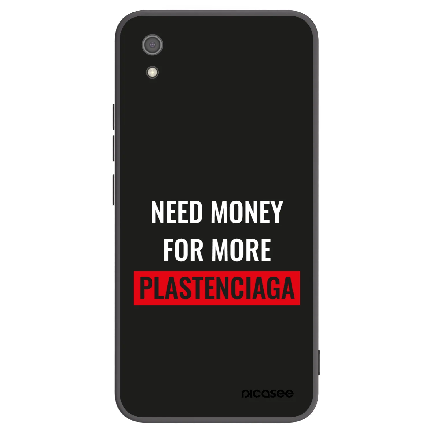 Picasee silikonski črni ovitek za Xiaomi Redmi 7A - More PLASTENCIAGA