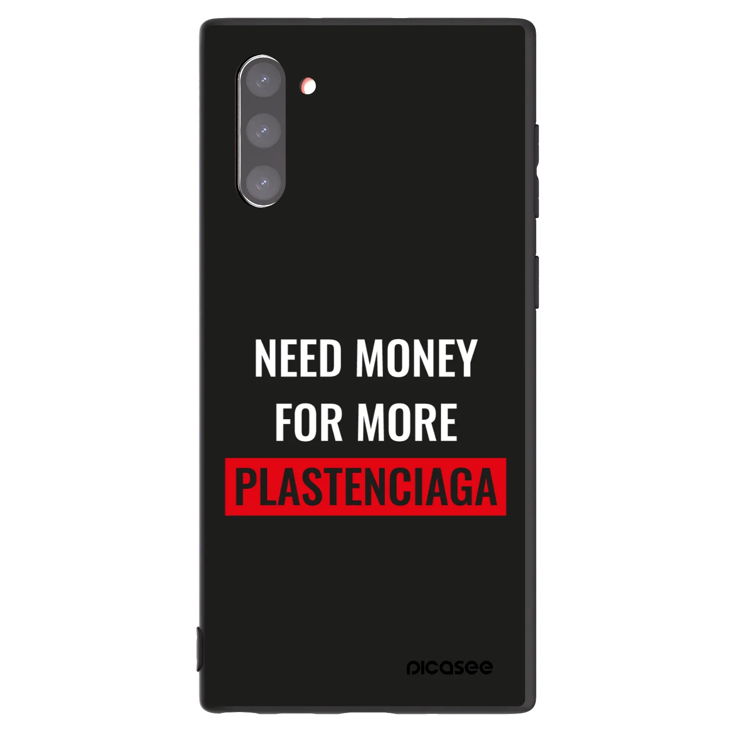 Picasee silikonski črni ovitek za Samsung Galaxy Note 10 N970F - More PLASTENCIAGA