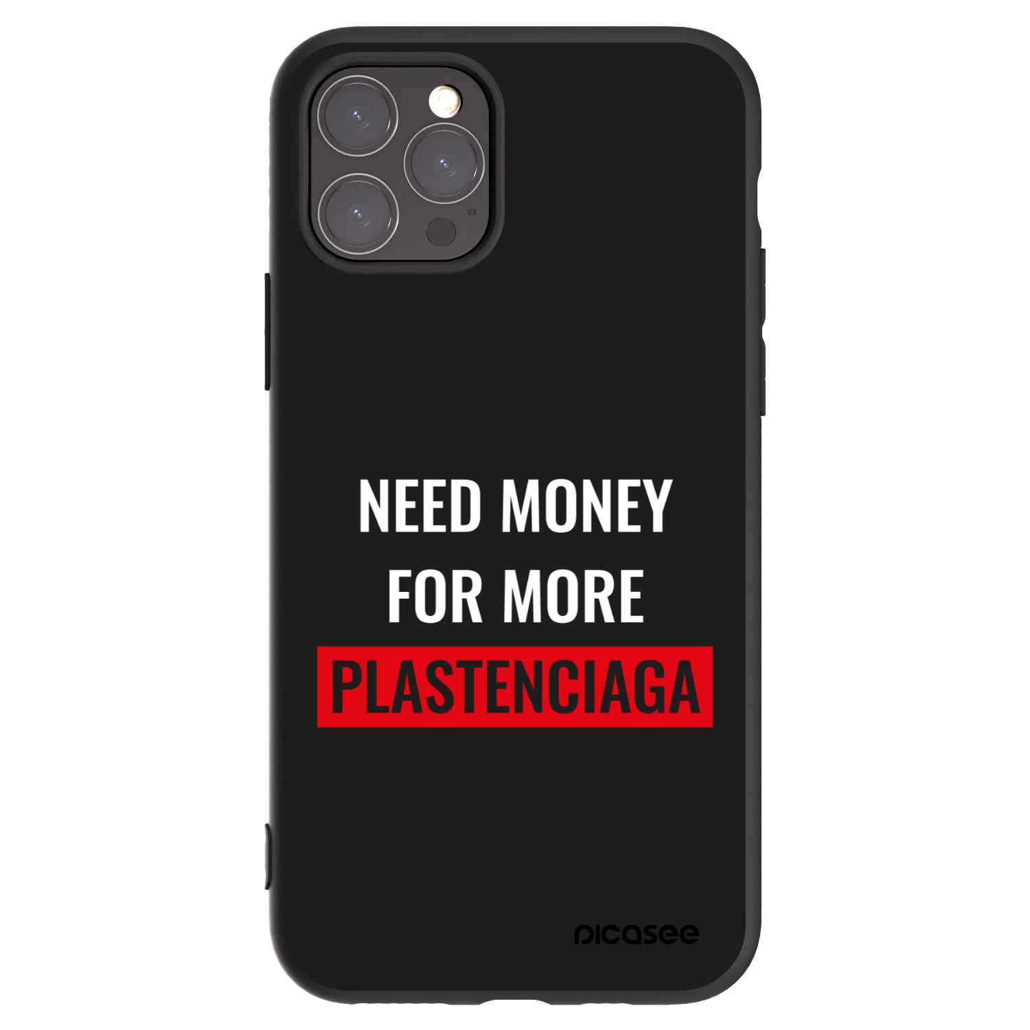 Picasee silikonski črni ovitek za Apple iPhone 11 Pro - More PLASTENCIAGA