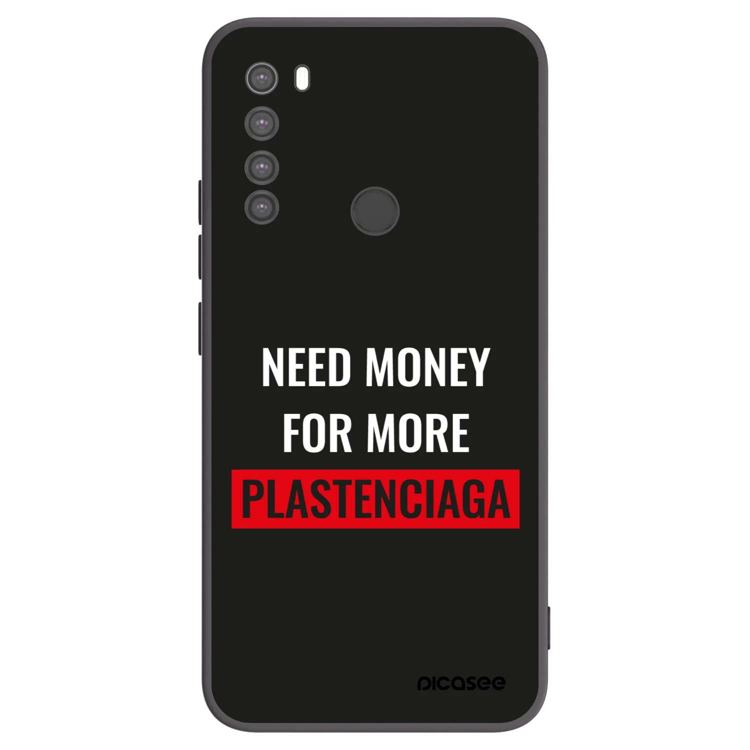 Picasee silikonski črni ovitek za Xiaomi Redmi Note 8 - More PLASTENCIAGA