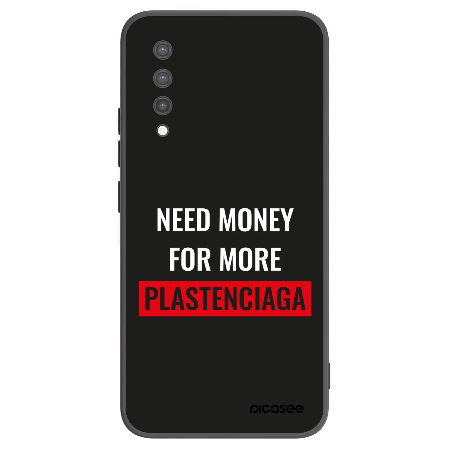 Picasee silikonski črni ovitek za Xiaomi Mi 9 Lite - More PLASTENCIAGA
