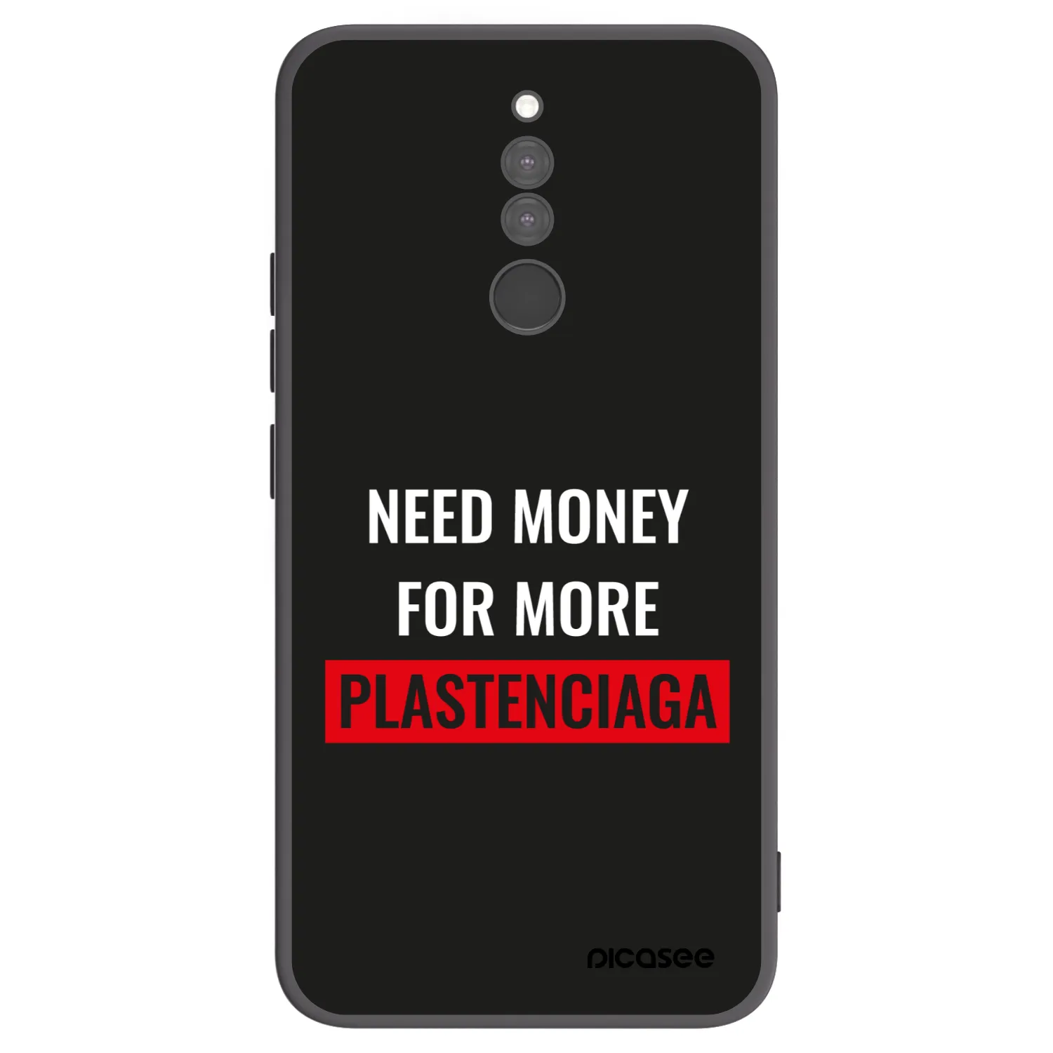 Picasee silikonski črni ovitek za Xiaomi Redmi 8 - More PLASTENCIAGA