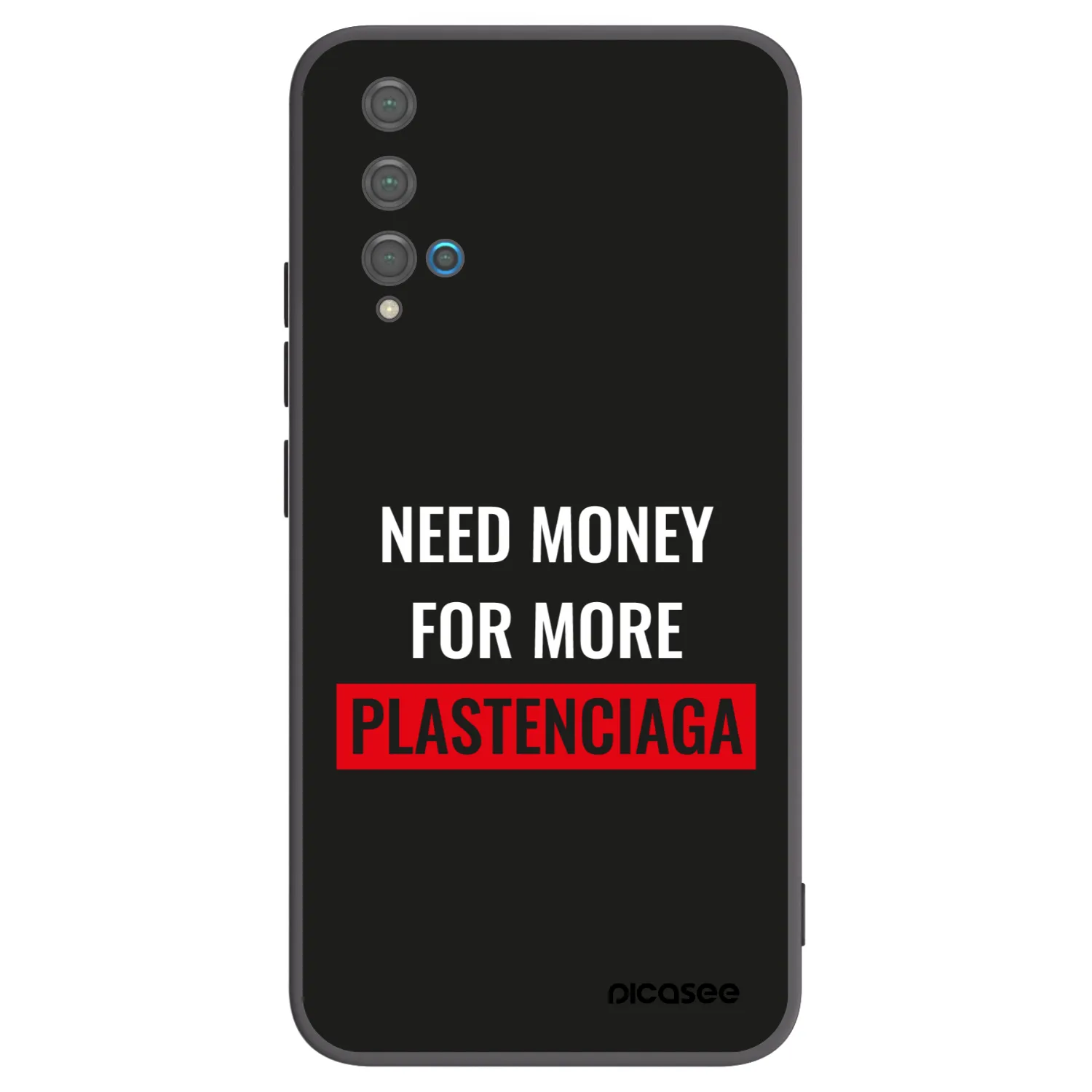 Picasee silikonski črni ovitek za Huawei Nova 5T - More PLASTENCIAGA