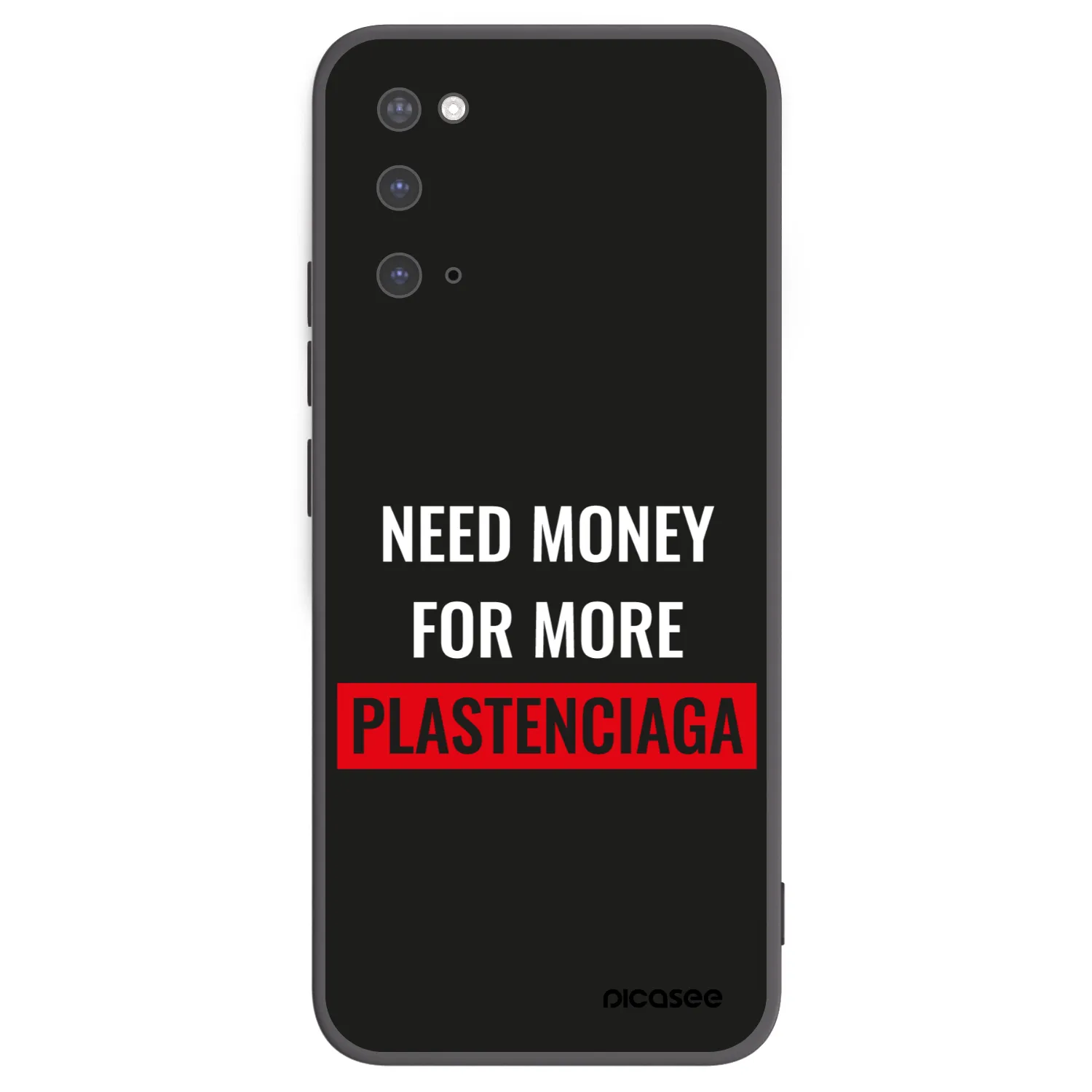 Picasee silikonski črni ovitek za Samsung Galaxy S20 G980F - More PLASTENCIAGA