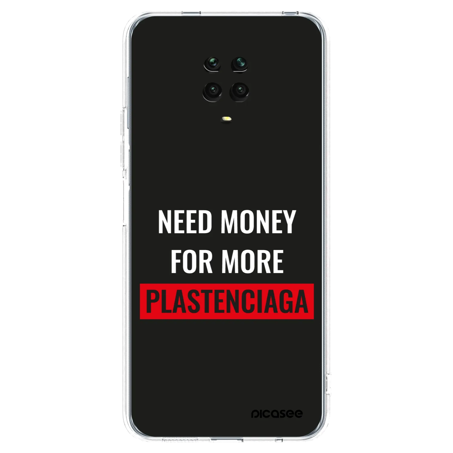 Picasee silikonski prozorni ovitek za Xiaomi Redmi Note 9 Pro - More PLASTENCIAGA