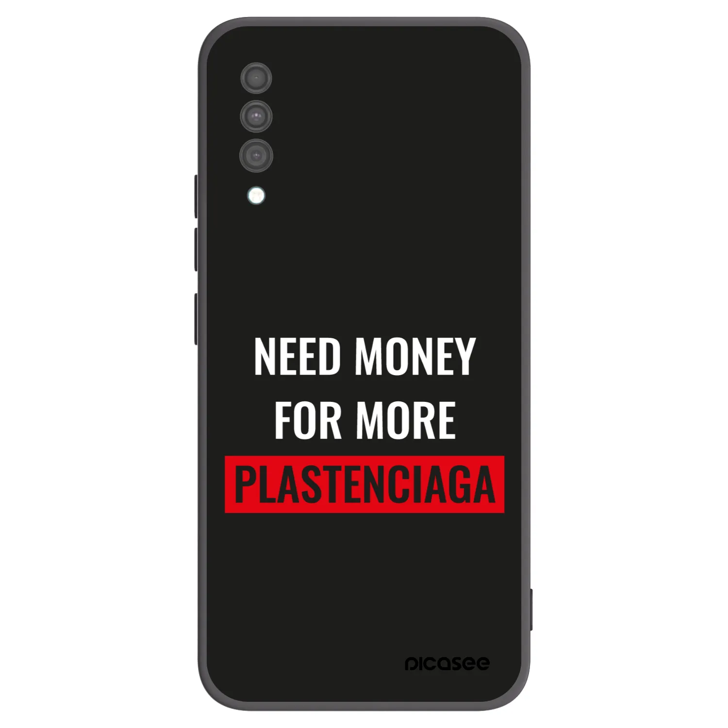 Picasee silikonski črni ovitek za Samsung Galaxy A30s A307F - More PLASTENCIAGA