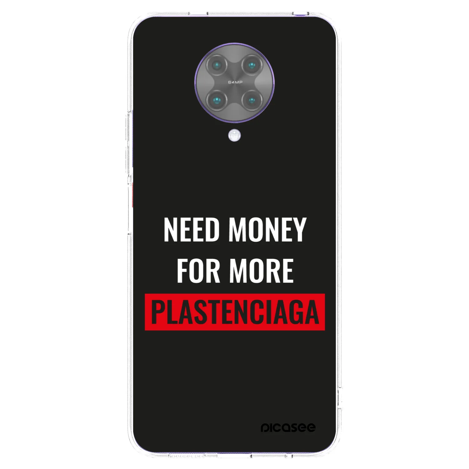 Picasee silikonski prozorni ovitek za Xiaomi Poco F2 Pro - More PLASTENCIAGA