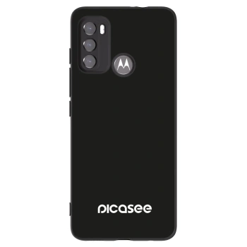 Picasee silikonski črni ovitek za Motorola Moto G60 - Picasee
