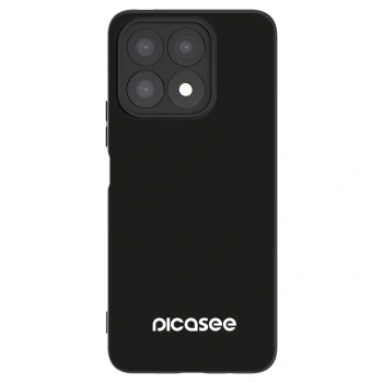 Picasee silikonski črni ovitek za Honor X8a - Picasee