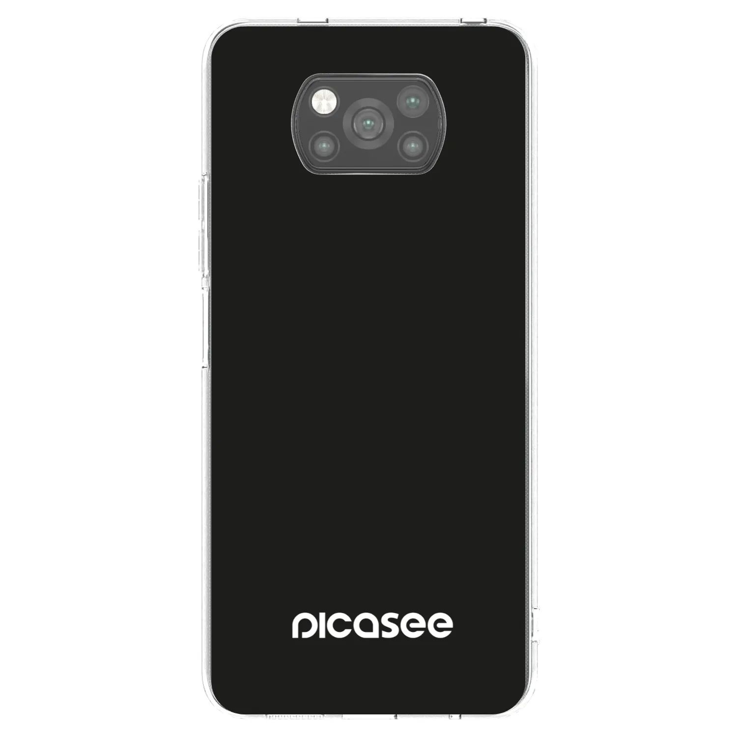 Picasee silikonski črni ovitek za Xiaomi Poco X3 - Picasee