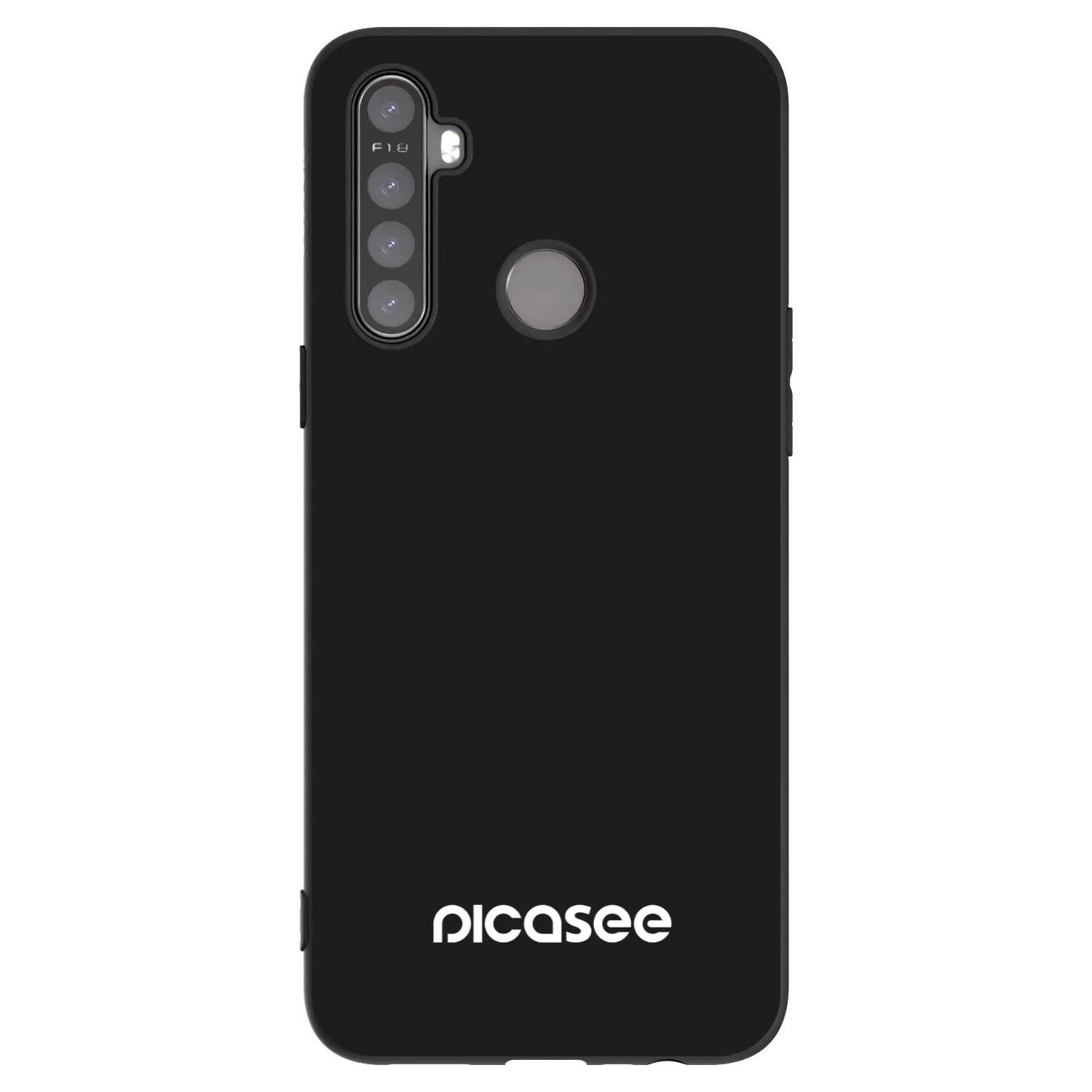 Picasee silikonski črni ovitek za Realme 5 - Picasee