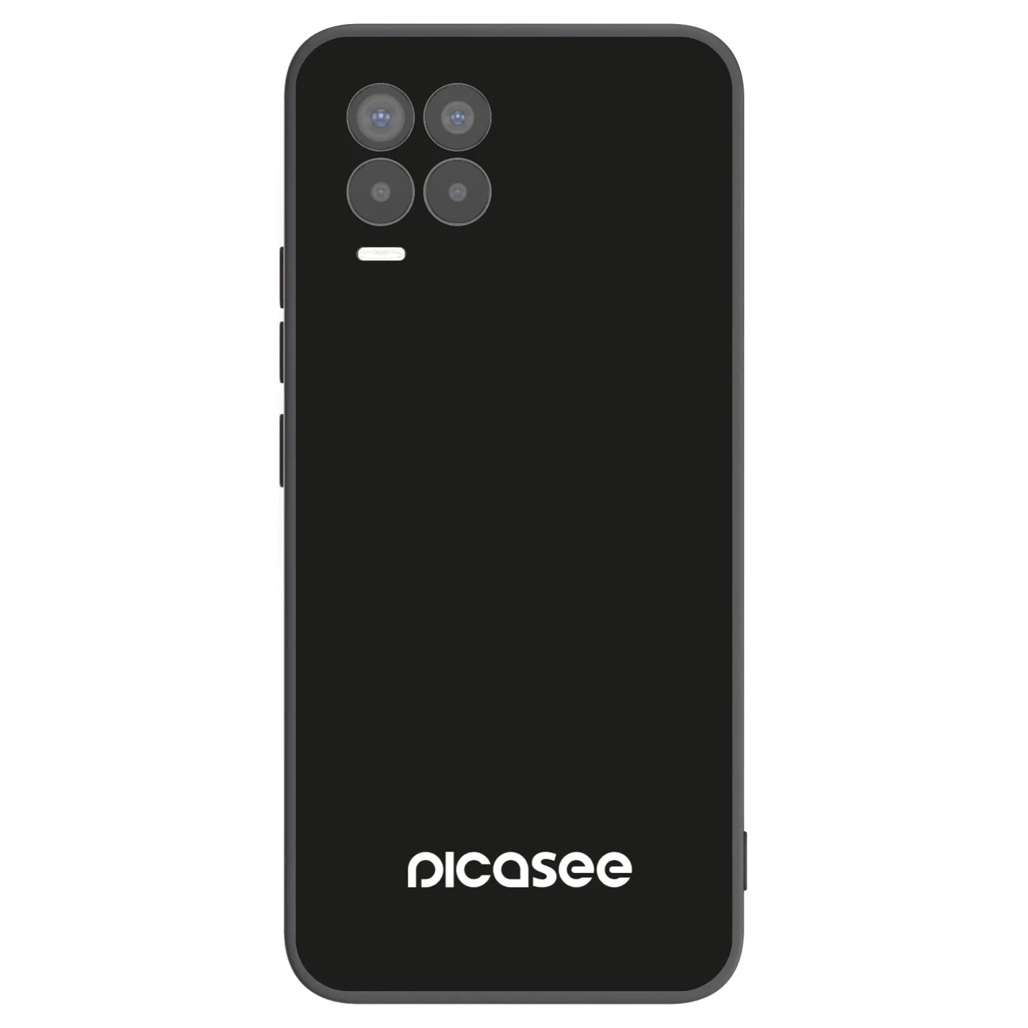 Picasee silikonski črni ovitek za Realme 8 4G - Picasee