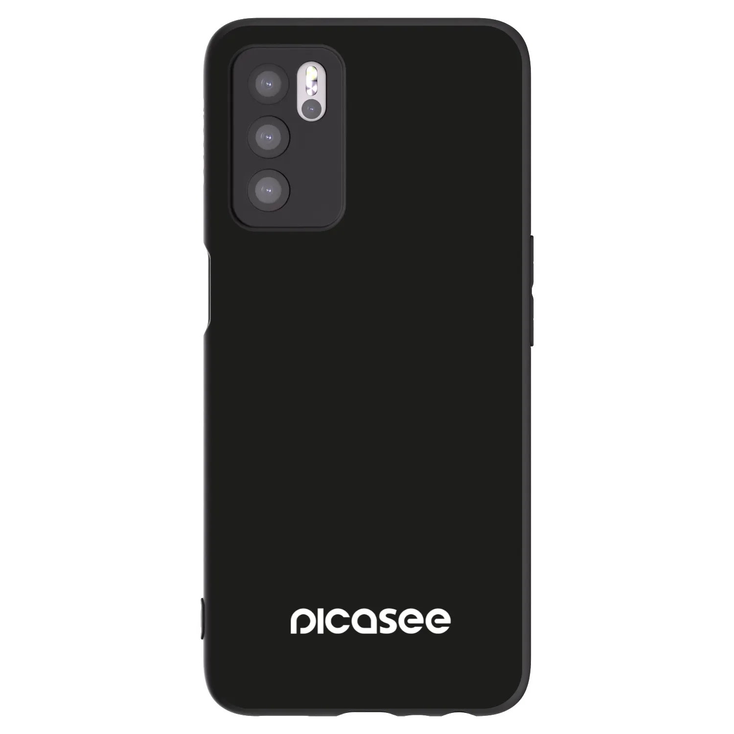 Picasee silikonski črni ovitek za OPPO A16 - Picasee
