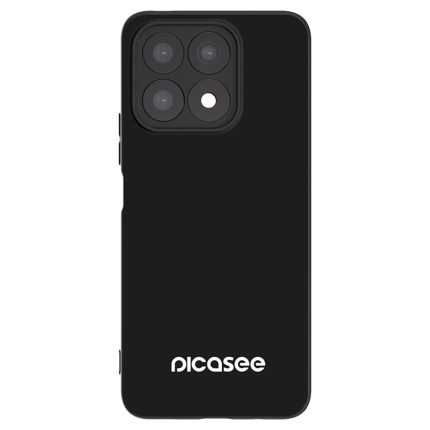 Picasee silikonski črni ovitek za Honor X8a - Picasee