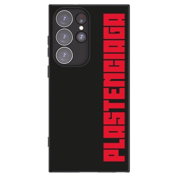 Picasee silikonski črni ovitek za Samsung Galaxy S23 Ultra 5G - Plastenciaga