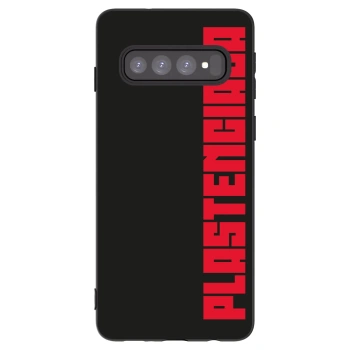 Picasee silikonski črni ovitek za Samsung Galaxy S10 G973 - Plastenciaga