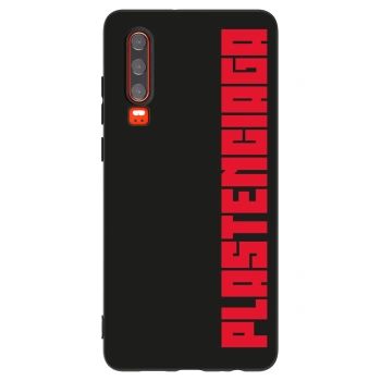 Picasee silikonski črni ovitek za Huawei P30 - Plastenciaga
