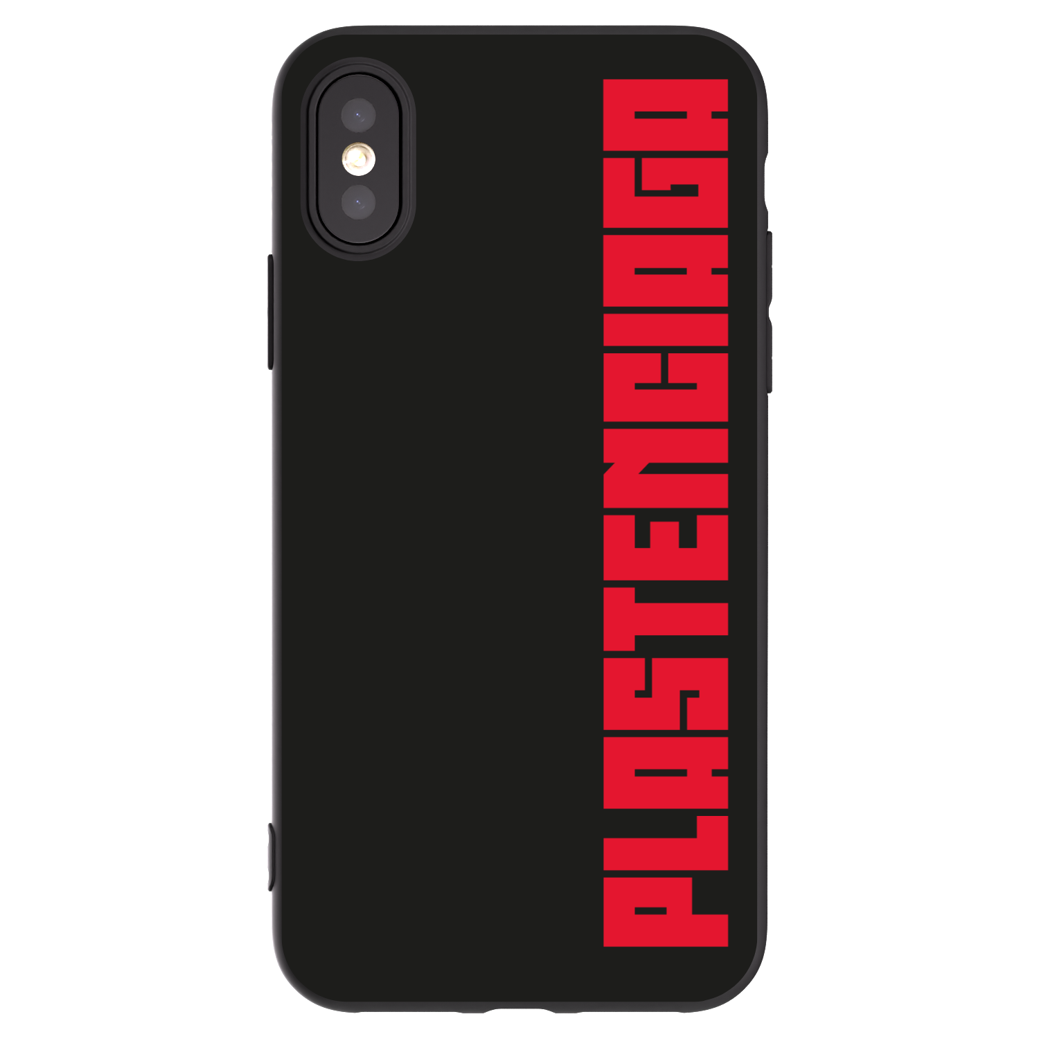 Picasee silikonski črni ovitek za Apple iPhone X/XS - Plastenciaga