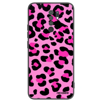 Picasee silikonski črni ovitek za Xiaomi Redmi 9 - Pink Tiger