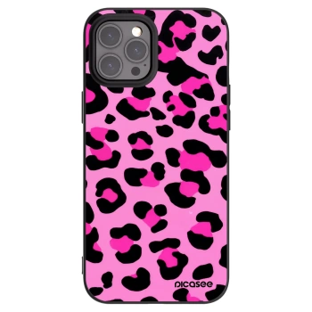 Picasee silikonski črni ovitek za Apple iPhone 12 Pro Max - Pink Tiger