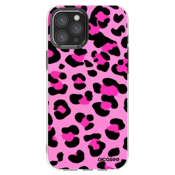 Picasee silikonski prozorni ovitek za Apple iPhone 12 Pro Max - Pink Tiger