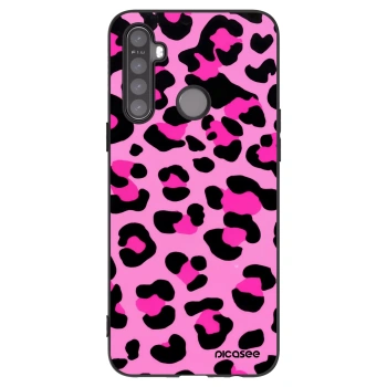 Picasee silikonski črni ovitek za Realme 6i - Pink Tiger