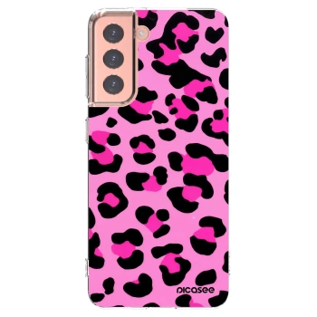 Picasee silikonski prozorni ovitek za Samsung Galaxy S21 5G G991B - Pink Tiger