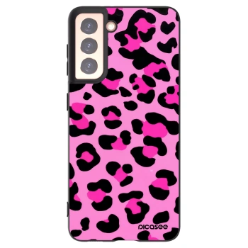 Picasee silikonski črni ovitek za Samsung Galaxy S21 5G G991B - Pink Tiger