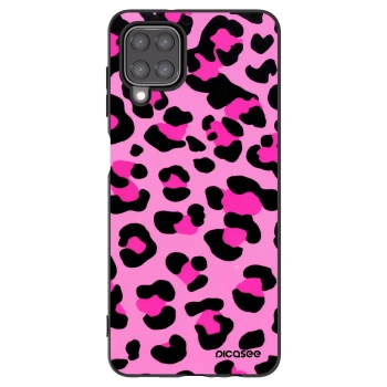 Picasee silikonski črni ovitek za Samsung Galaxy A12 A125F - Pink Tiger