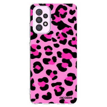Picasee silikonski prozorni ovitek za Samsung Galaxy A32 5G A326B - Pink Tiger