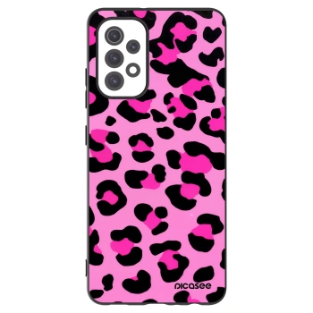 Picasee silikonski črni ovitek za Samsung Galaxy A32 5G A326B - Pink Tiger