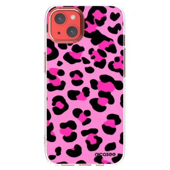 Picasee silikonski prozorni ovitek za Apple iPhone 13 - Pink Tiger
